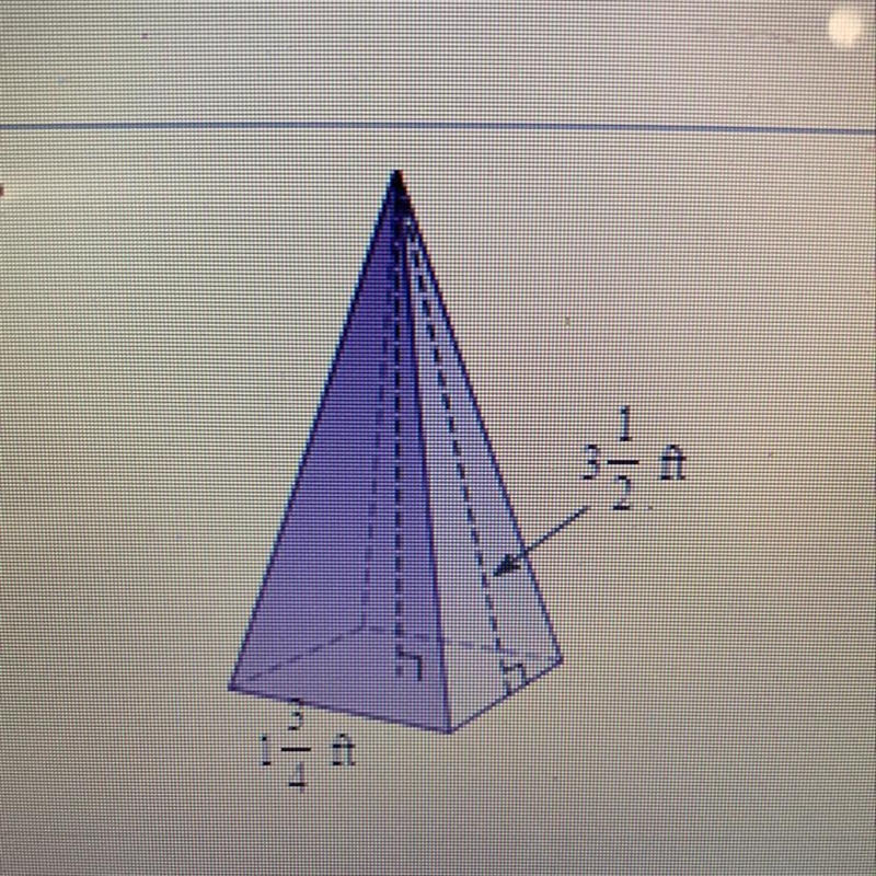 What is the surface area of the squared pyramid?-example-1