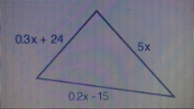 Write an expression for the perimeter of the triangle shown below-example-1