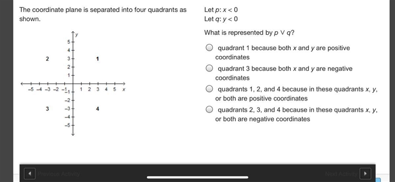 What is represented by p V q-example-1