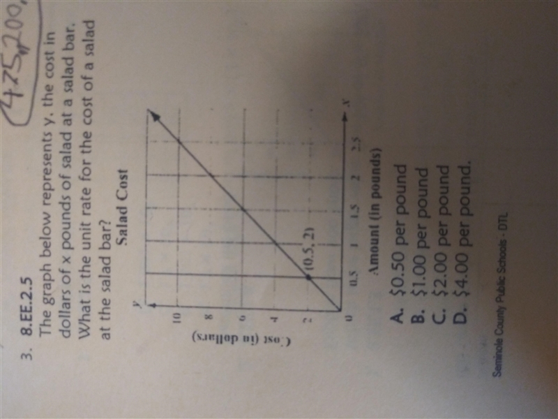 What is the unit rate for the cost of a salad at the salad bar?-example-1