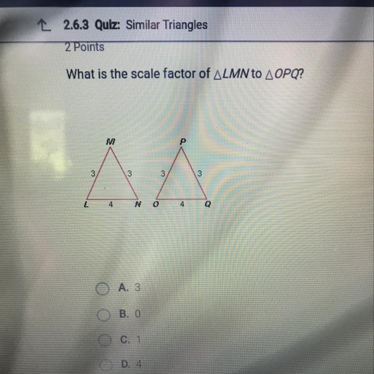 What is the scale factor of ALMN TO AOPO?-example-1