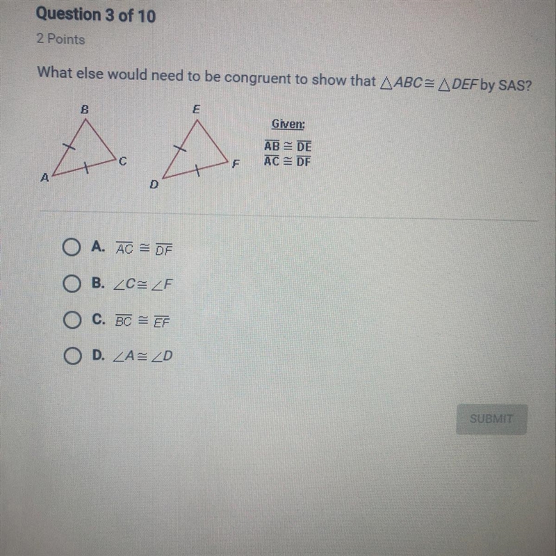 What else would need to be congruent to show-example-1