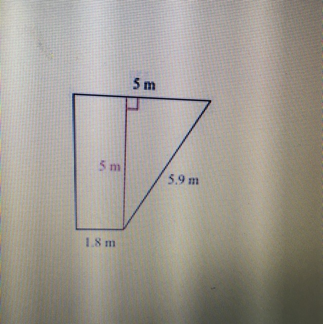 Find the area of the trapezoid. A. 17 units^2 B. 20.1 units^2 C. 25 units^2 D. 29.5 units-example-1