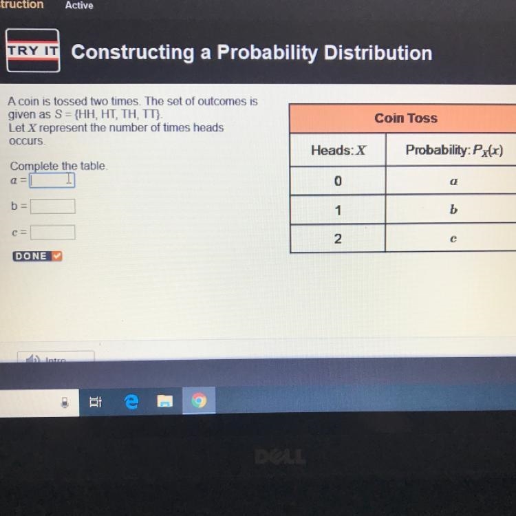 A coin is tossed two times. The set of outcomes is given as S = {HH, HT, TH, TT} Let-example-1