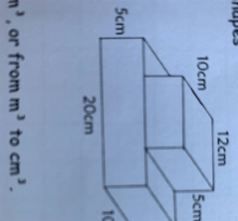 How to find the volume of this shape? Please show how to do it thank you!-example-1