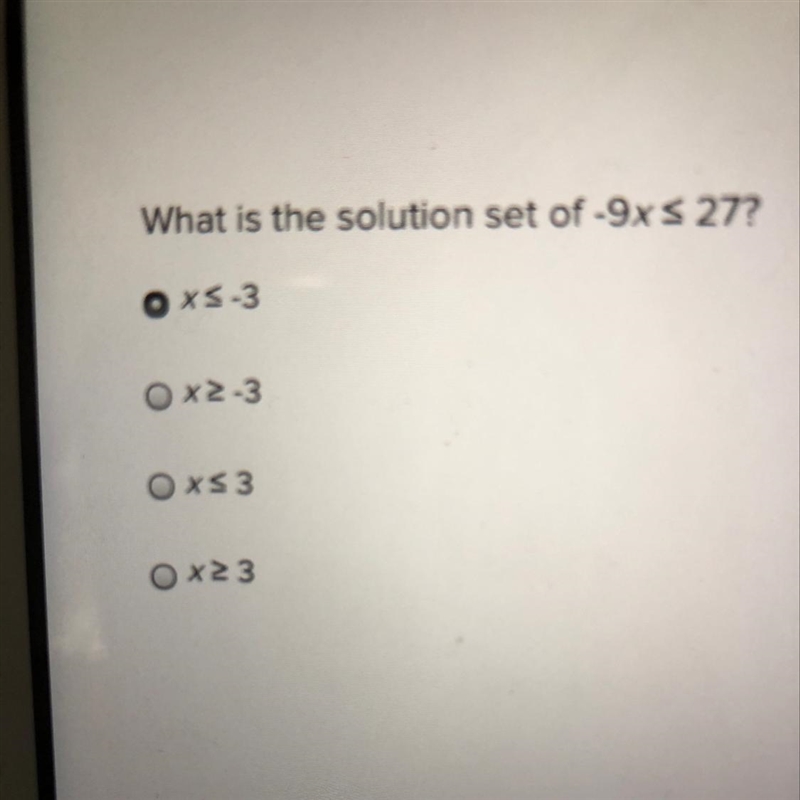 What is the solution set of -9x-example-1