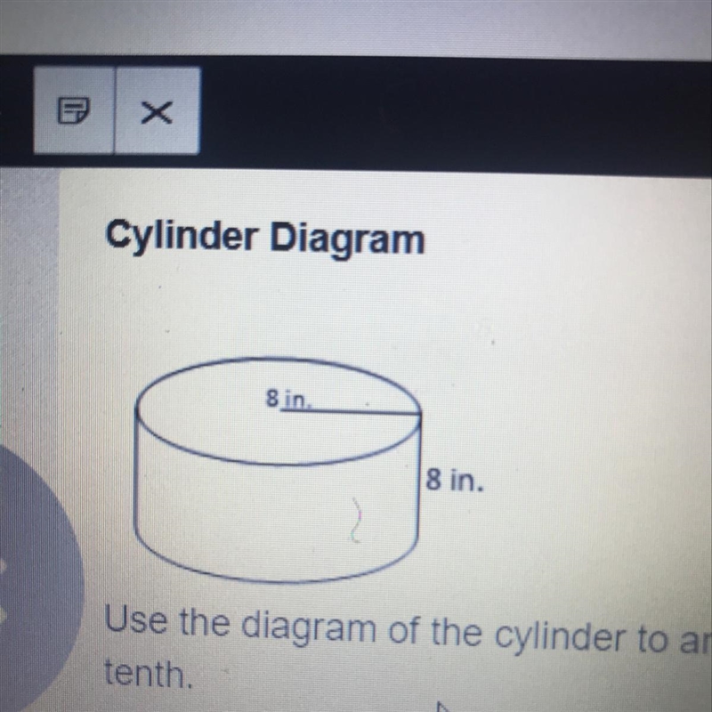 Find the volume of the cylinder-example-1