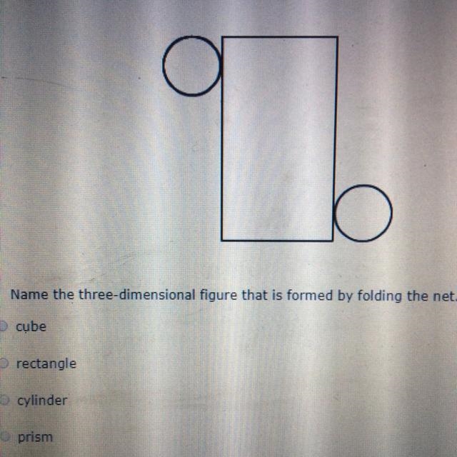 Name the three dimensional figure that is formed by folding the net-example-1