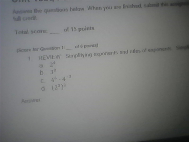 Exponents and rules of exponents simplify the expressions below 2 4 3 0 4 6 4 -3 2 3 2-example-1