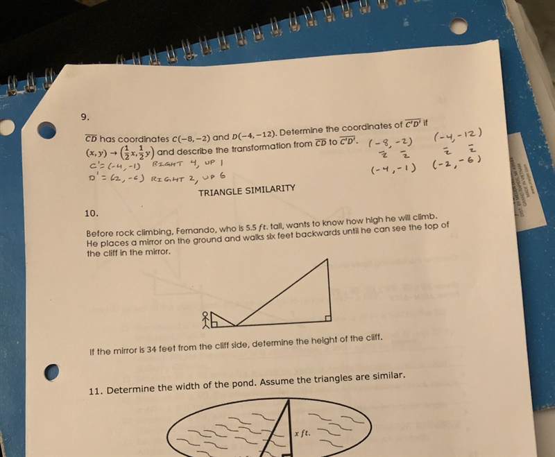 URGENT Math Nation topic 10- attached I need work for 1-9, checking that the completed-example-1