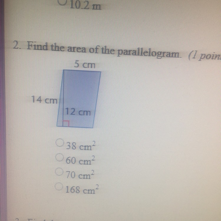 Find the area of the parallelogram-example-1