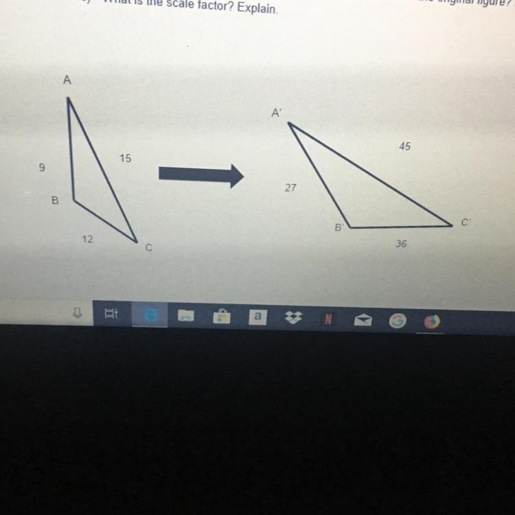 The two figures are similar. a). Write the similarity statement. b). Is the image-example-1