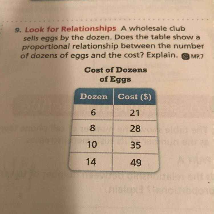 A wholesale club sells eggs by the dozen. Does the table show a proportional relationship-example-1