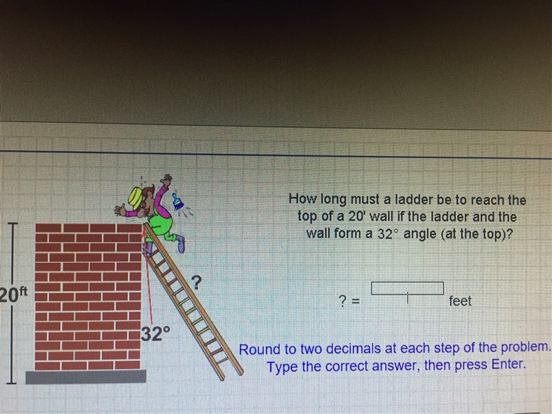 (Picture provided) [ Trigonometry ] Round to two decimals at each step of the problem-example-1