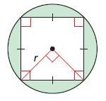 For what values of r will the area of the shaded region be greater than or equal to-example-1