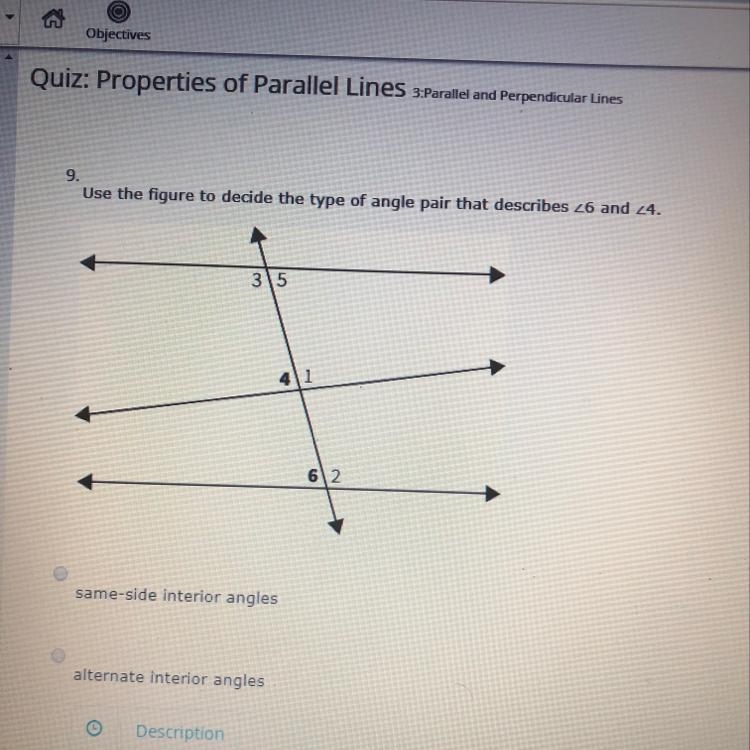 What pair describes 6 and 4-example-1