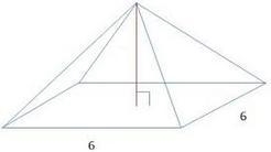 What is the height of the given pyramid if the volume is 48 cubic units? Question-example-1