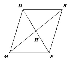 In parallelogram DEFG, DH = x + 1, HF = 3y, GH=3x−4,and HE = 5y + 1. Find the values-example-1