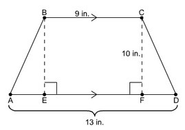 Find the area of the trapezoid. Show your work using First, Next and Last.-example-1