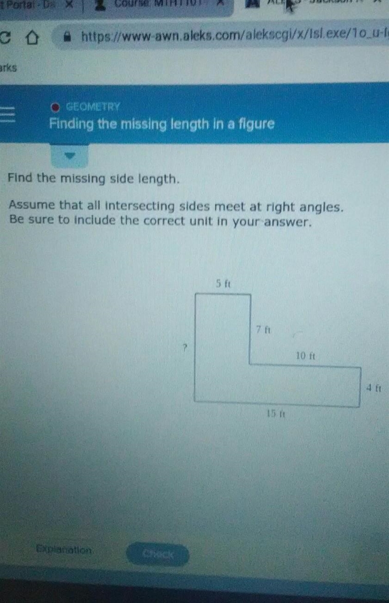 Find the missing side length​-example-1