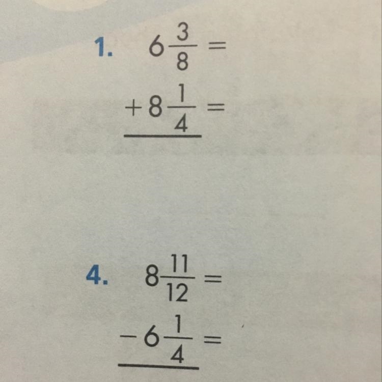 Adding and subtracting mixed numbers anybody know :p-example-1