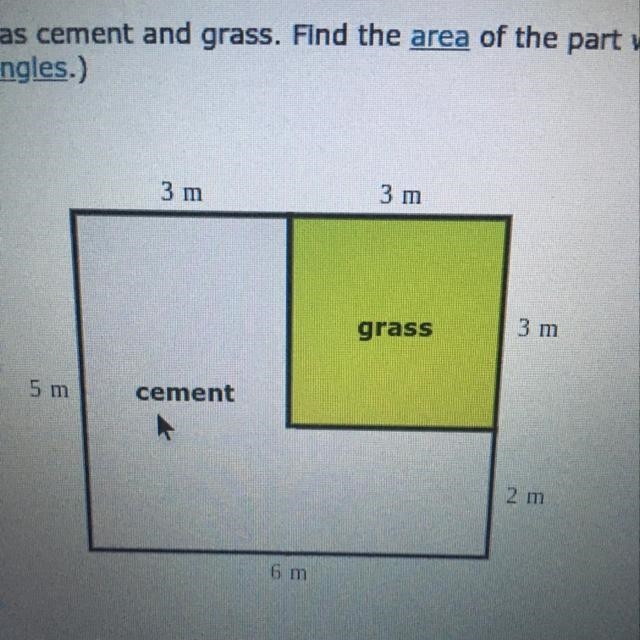 What’s the area of the cement?-example-1