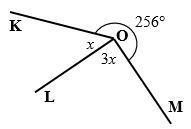 Line AB (if present in the picture) is a straight line. Find x. Show your work with-example-1