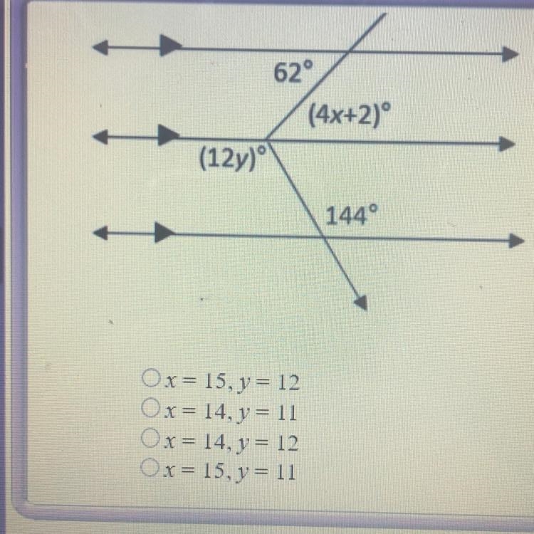 Find the value of x and y-example-1