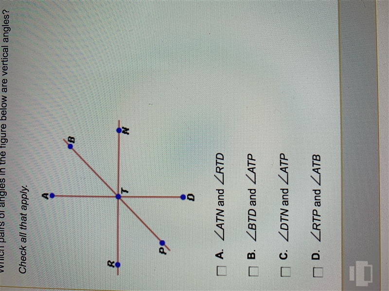 What pairs of angles in the figures below are verified angles-example-1