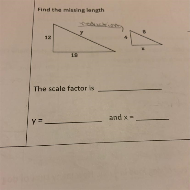 To find the value of x and y-example-1