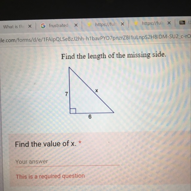 Find the length of the missing side-example-1