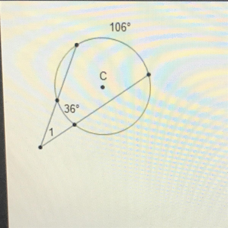 In the diagram of circle C, what is the measure of 21? O 17° 35° 70° 710-example-1