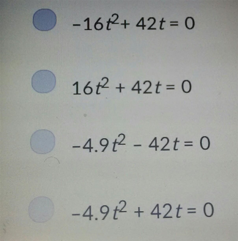 Which equation would best help solve the following problem? Brett kicks a field goal-example-1