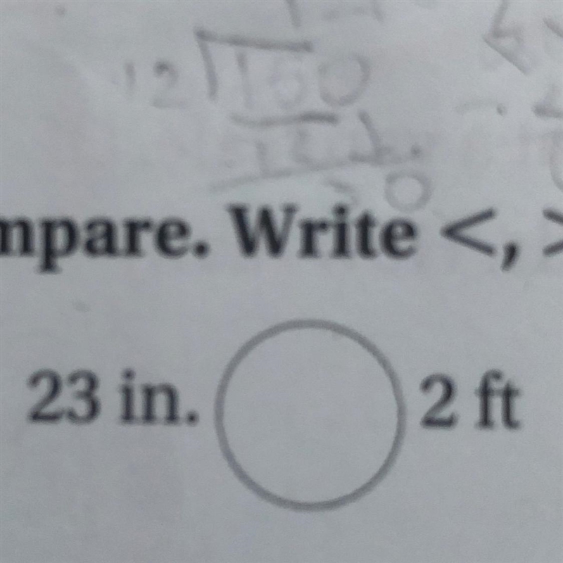 Is 23 in bigger than 2ft?-example-1