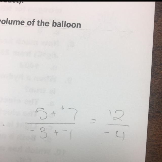 What is the slope of a line through the points (-3 , 5 ) and ( 1 , -7 ) ? A 1/2 B-example-1