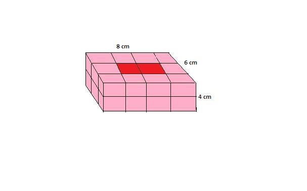 A box 4 cm by 6 cm by 8 cm is painted on all six faces and then cut into cubes with-example-1