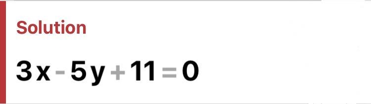 Solve by the elimination method 3x - 5y=-11 5x + 3y = 61​-example-1