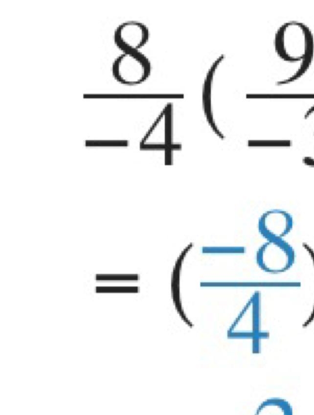 Simplify 8 over negative 4 divided by negative 3 over 9. 6 −6 12 −12 please help-example-1