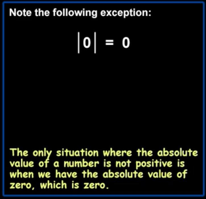 What is the absolute value of 0?-example-1