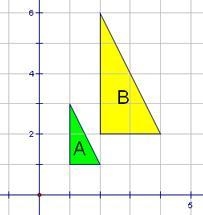 Triangle A is dilated by a scale factor of 2. What is the ratio of the perimeter of-example-1