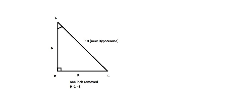 Triangle ABC has the side lengths 6 in., 9 in., and 11 in. Which statement BEST describes-example-1