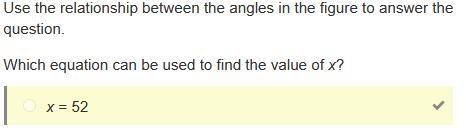 Use the relationship between the angles in the figure to answer the question. Which-example-1