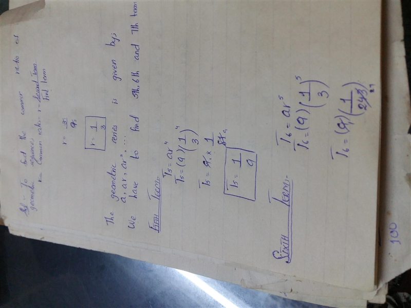 Determine the common ratio and find the next three terms of the geometric sequence-example-1