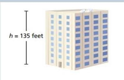 The height of a building (135) is proportional to the number of floors The figure-example-1