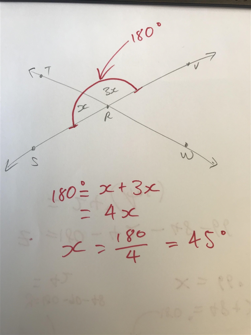 What is the value of x? a.30 b.45 c.55 d.60-example-1