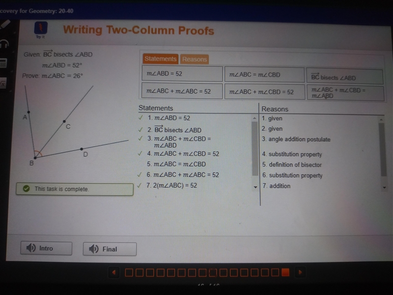 Write a two column proof-example-1