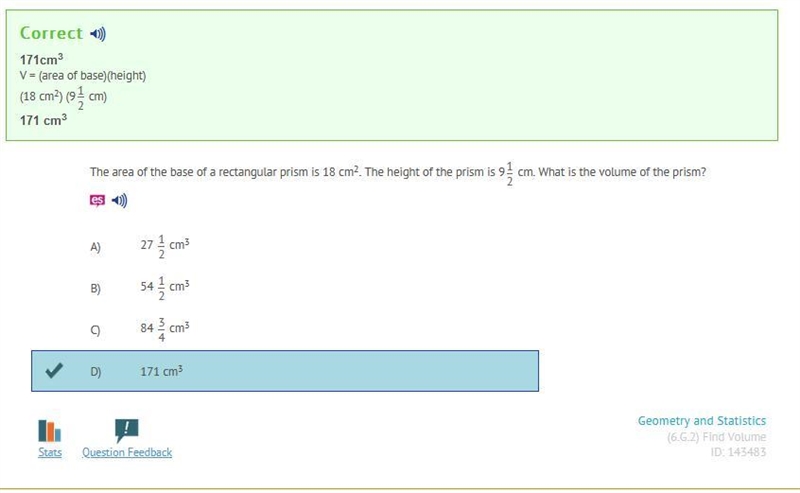 The area of the base of a rectangular prism is 18 cm2. The height of the prism is-example-1