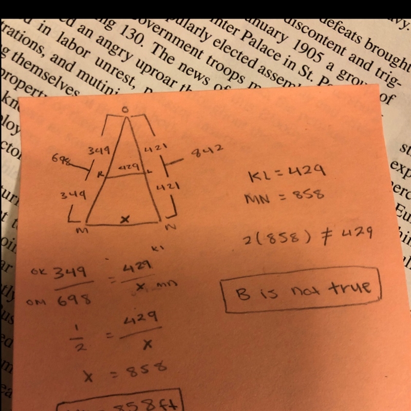 What is not true about KL and MN? What is MN? (SHOW YOUR WORK)-example-1