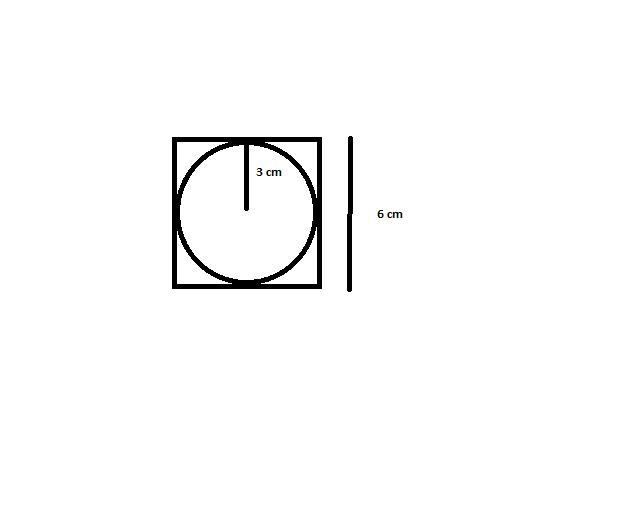 Find the area of the biggest possible square that would fit into a circle having a-example-1