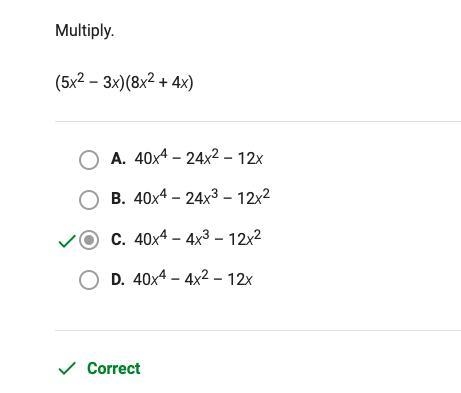 (5x^2 - 3x)(8x^2 + 4x)-example-1